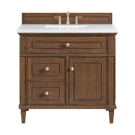 James Martin Vanities 36'' Single Vanity, Mid-Century Walnut 424-V36-WLT